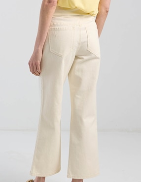 Jeans maternidad capri campana One To Nine corte cintura alta