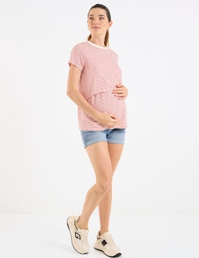 Short de maternidad One To Nine de mezclilla