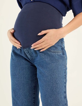 Jeans maternidad campana One to Nine corte cintura alta