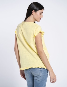Playera maternidad manga corta Oh Ma! cuello redondo