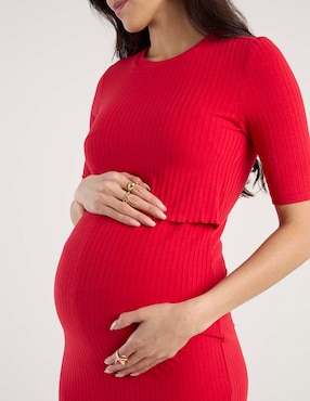 Vestido maternidad midi casual Expecting eEsentials