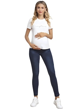 Jeans maternidad skinny Loving Mommy corte cadera