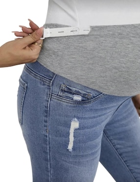 Jeans maternidad skinny Loving Mommy corte cintura