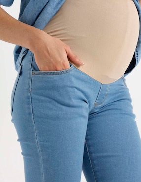 Jeans maternidad campana One To Nine corte cintura