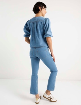 Jeans maternidad campana One To Nine corte cintura