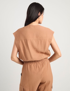 Blusa maternidad Expecting Essentials manga sin manga corta