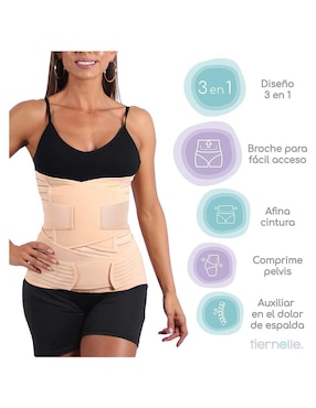 Faja maternidad Tiernelle con compresión media