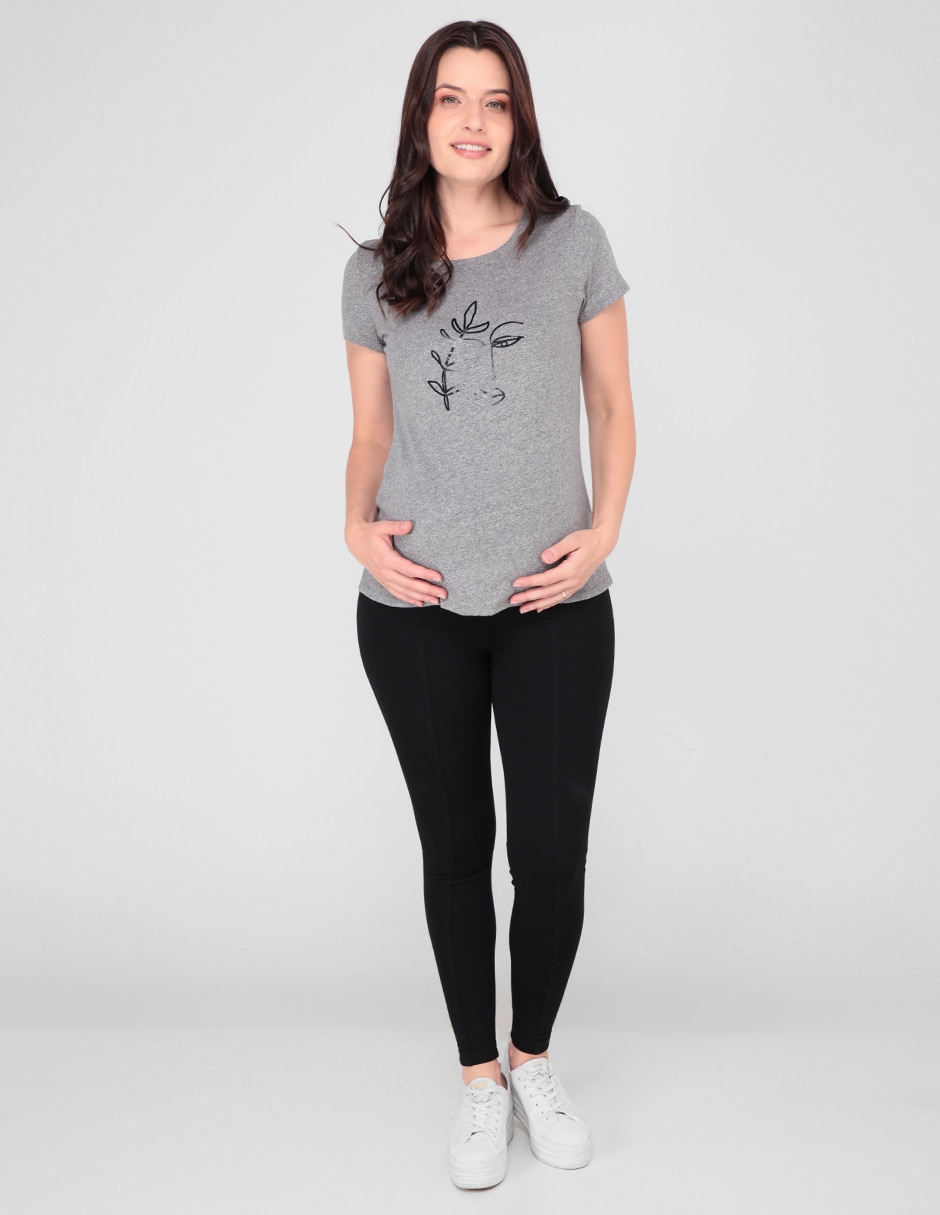 LEGGING ONE TO NINE LISO, M, NEGRO