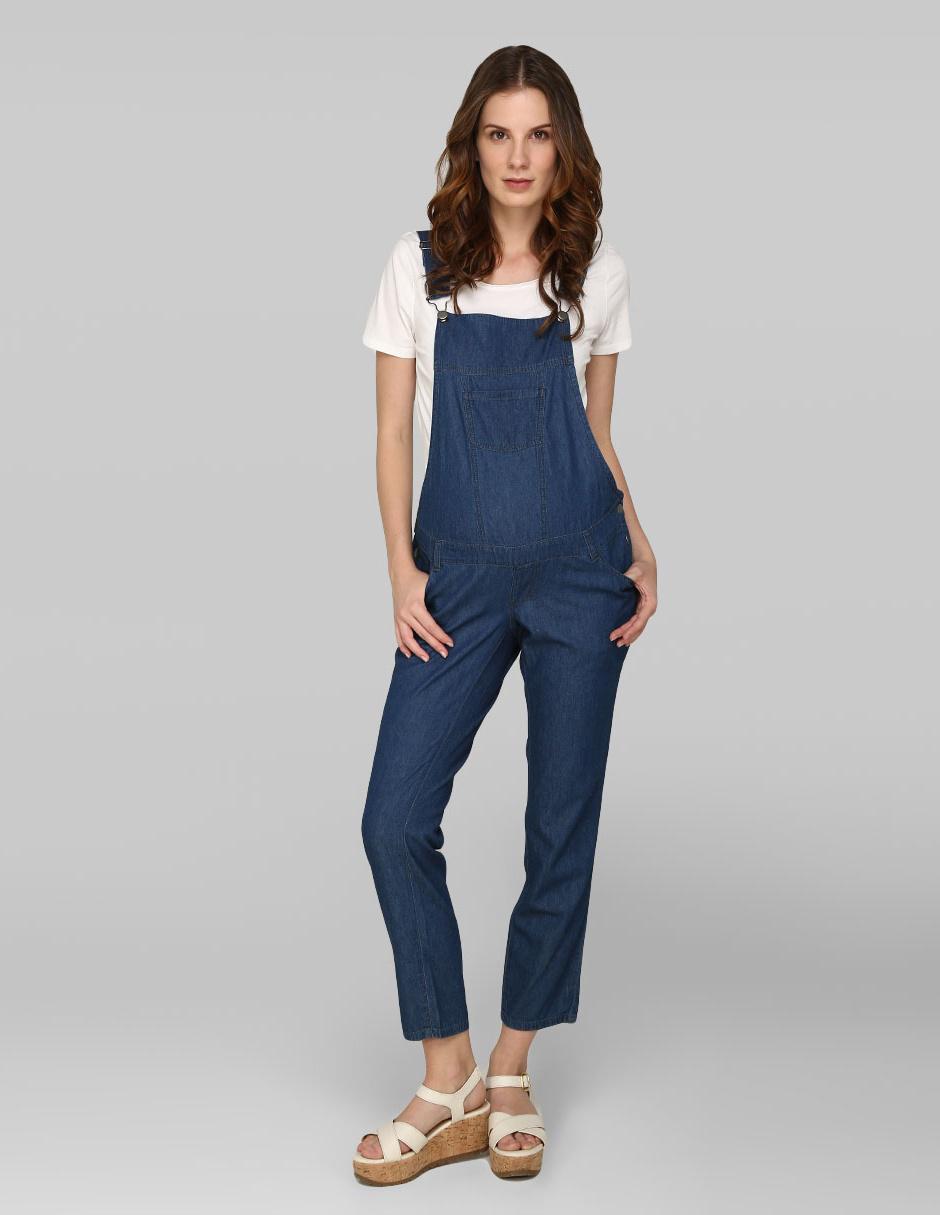 Ripley - OVEROL DE MATERNIDAD MOMMY GLAM HANLLEY ÍNDIGO TALLA M