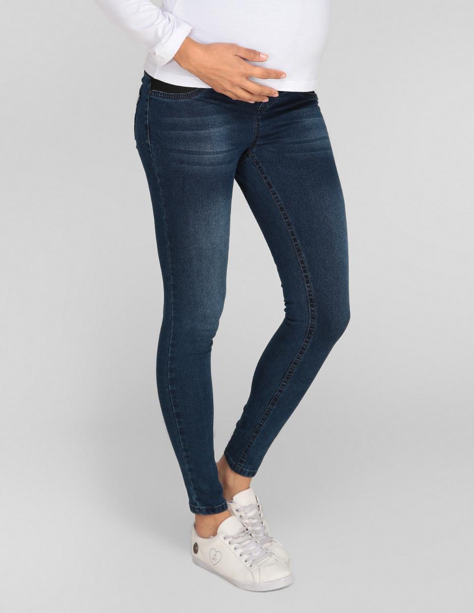 Jeans maternidad skinny corte cadera 1