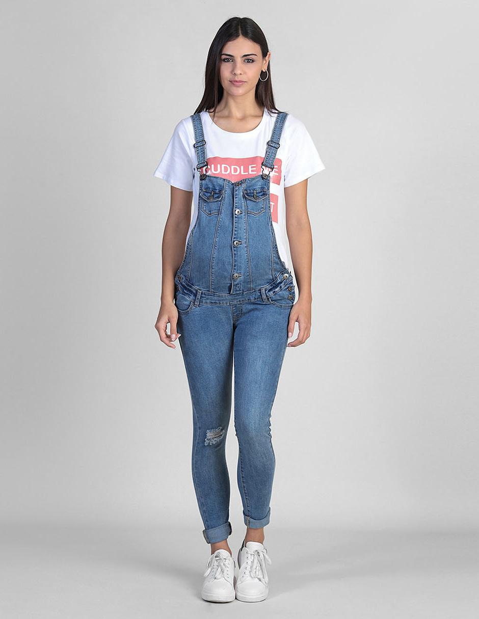 Overol de maternidad Oh Ma! índigo denim con bolsa en Liverpool