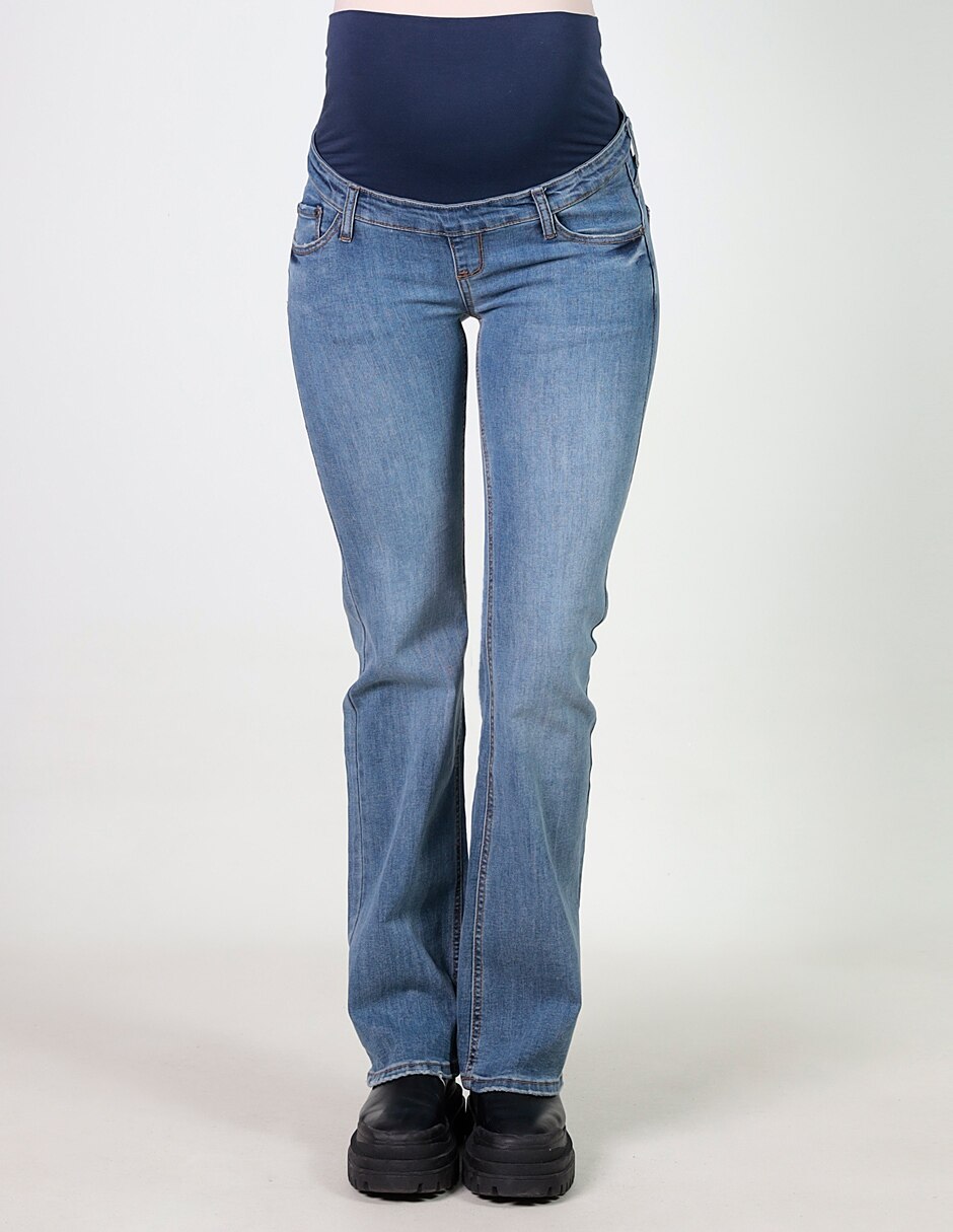 Jeans de maternidad bota Oh Ma! lavado deslavado corte cintura alta para  mujer en Liverpool