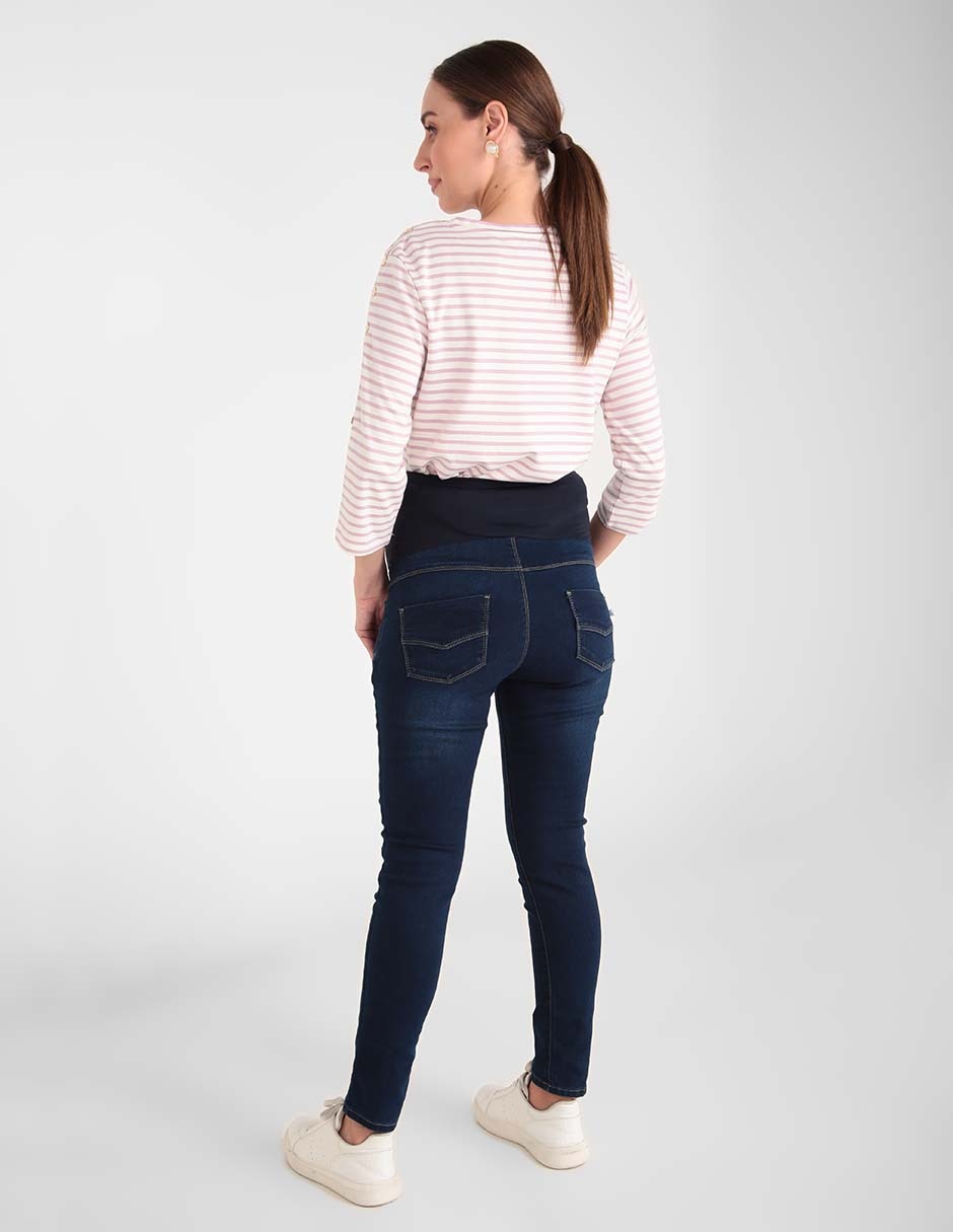 Jeans maternidad skinny corte cadera 2