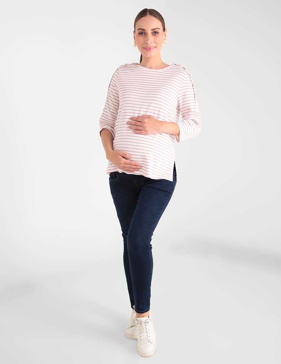 Jeans maternidad skinny corte cadera 3