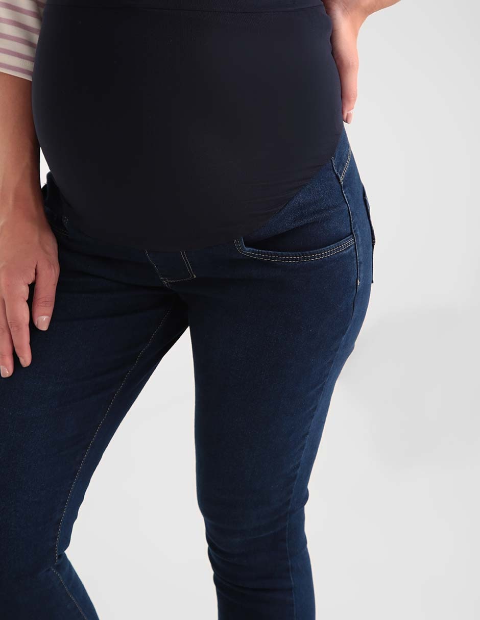 Jeans maternidad skinny corte cadera 4