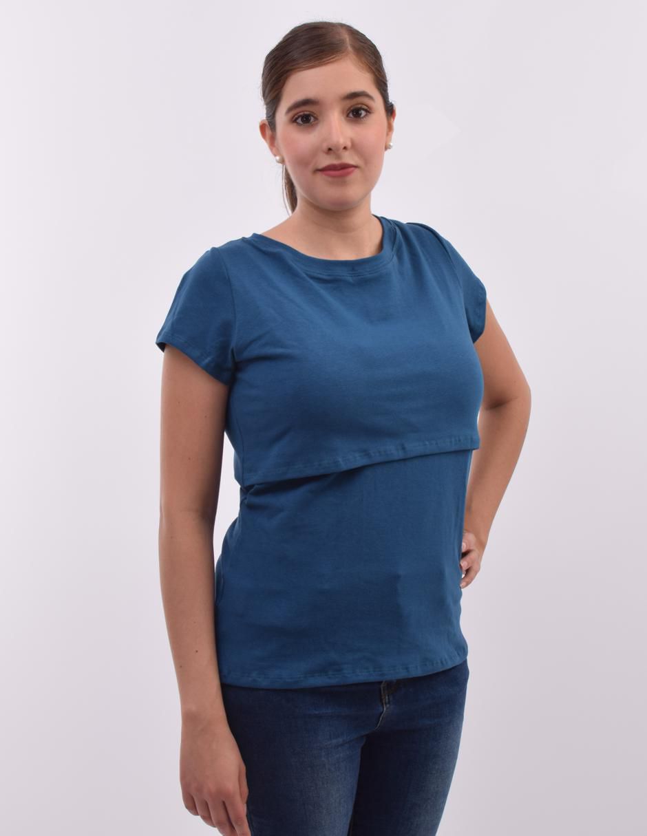 Blusa maternidad manga corta