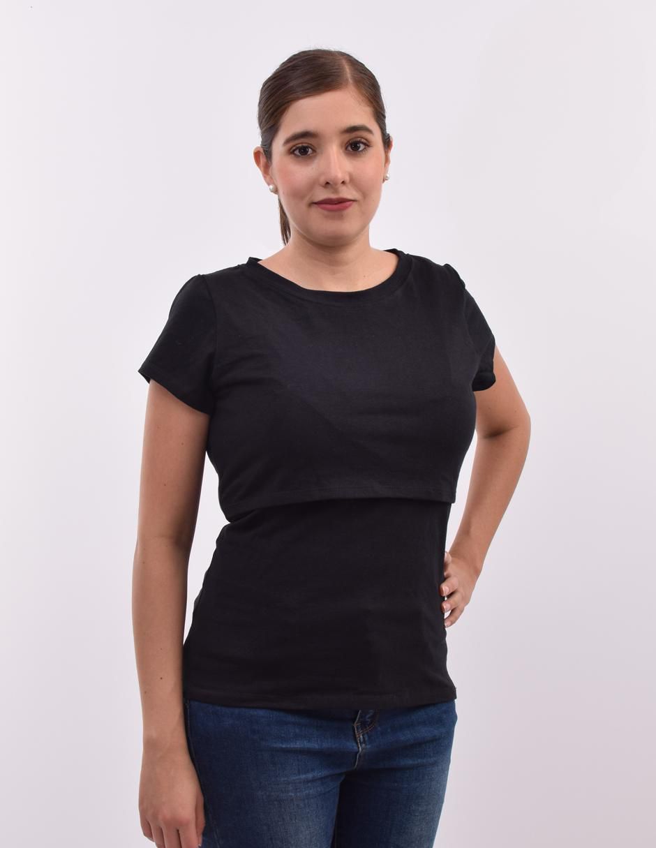 Blusa maternidad manga corta
