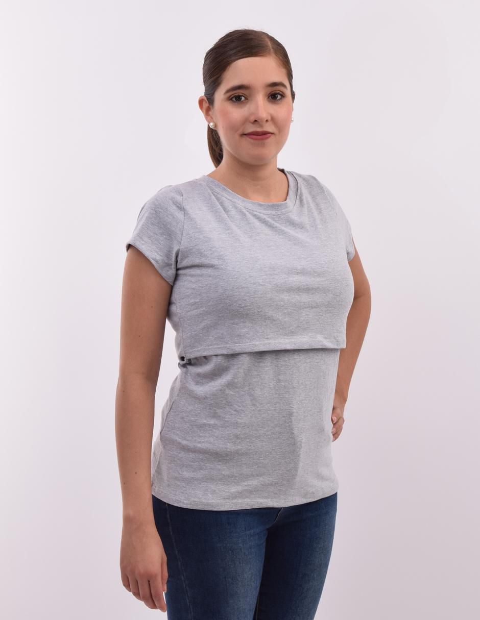 Blusa maternidad manga corta