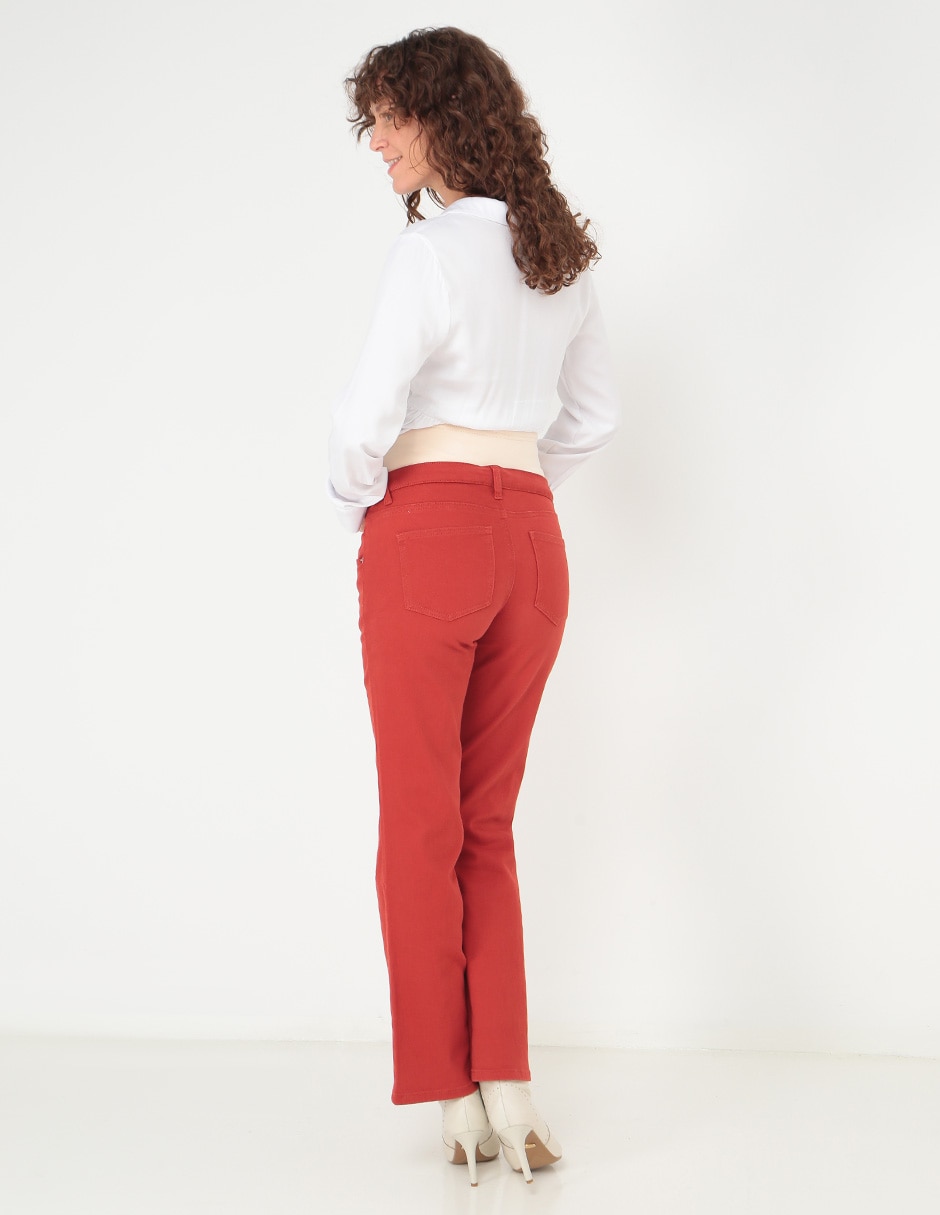 Jeans maternidad campana corte cadera 2
