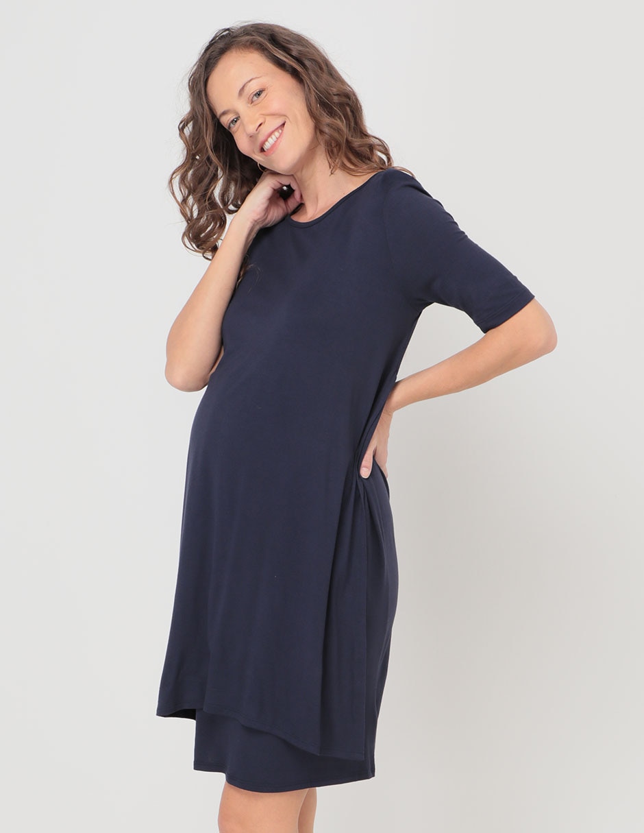 Vestido maternidad corto casual Vestido maternidad corto casual