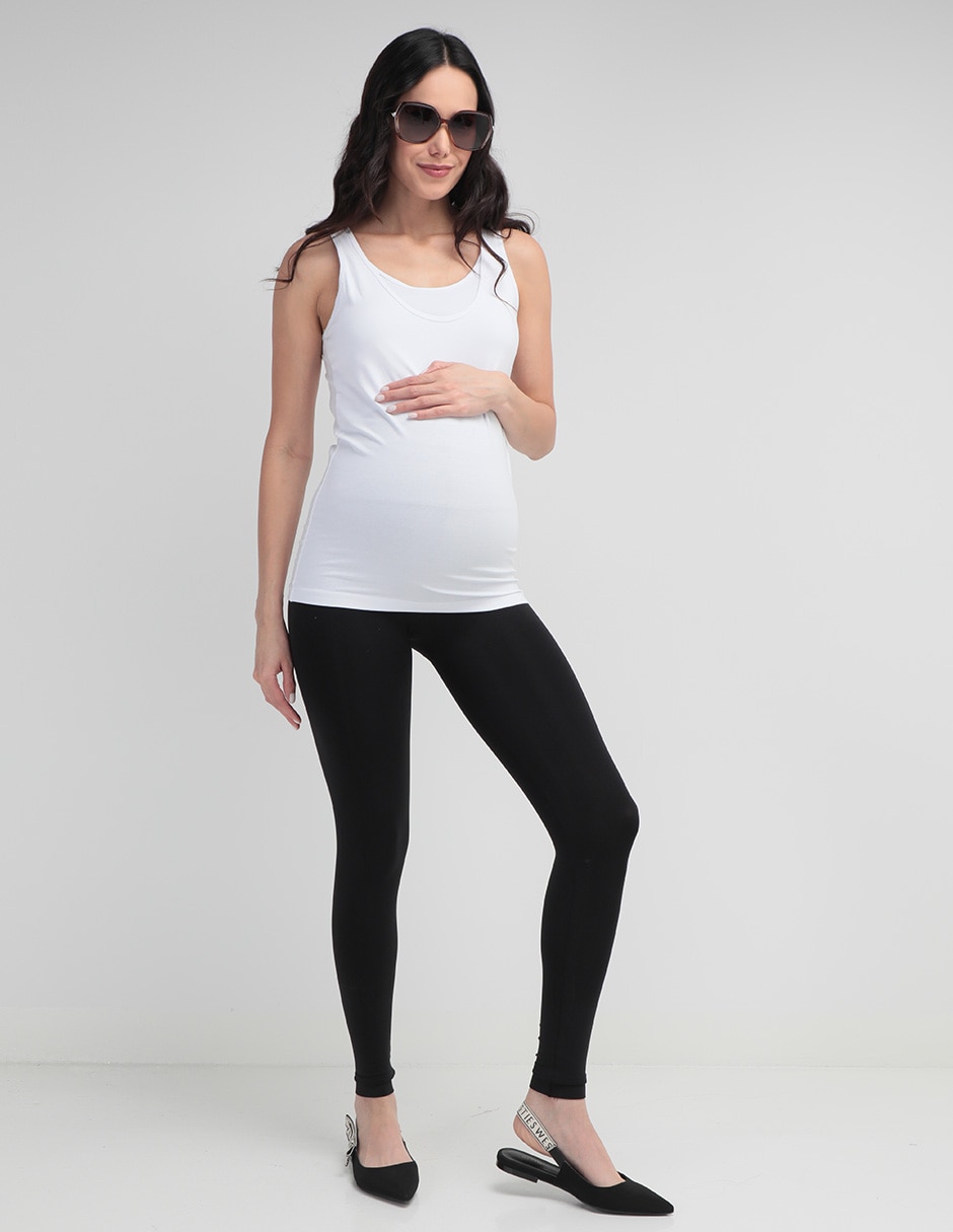 Legging maternidad cintura alta con elástico para mujer 3