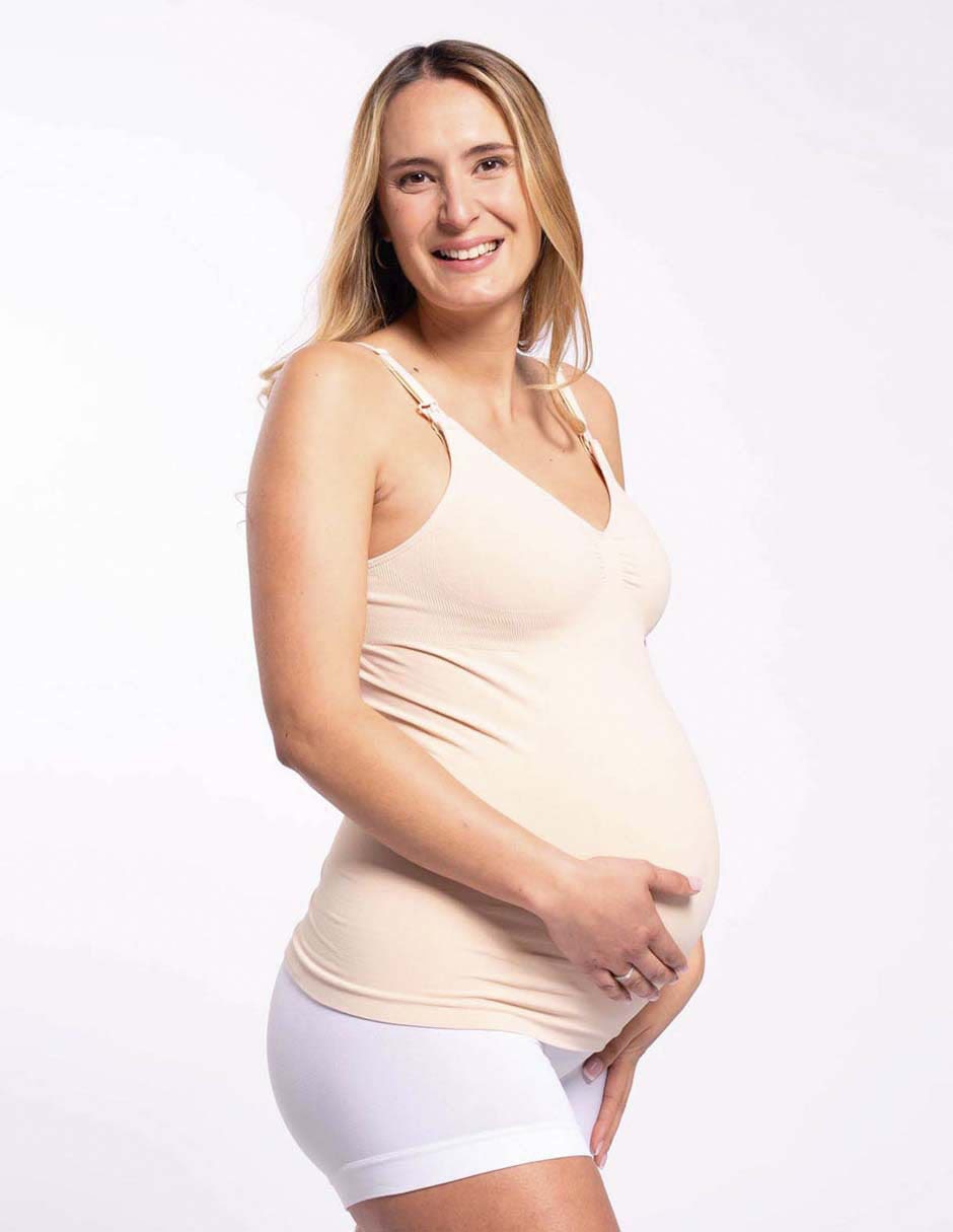 Top maternidad cuello V escote medio tirante ajustable 2