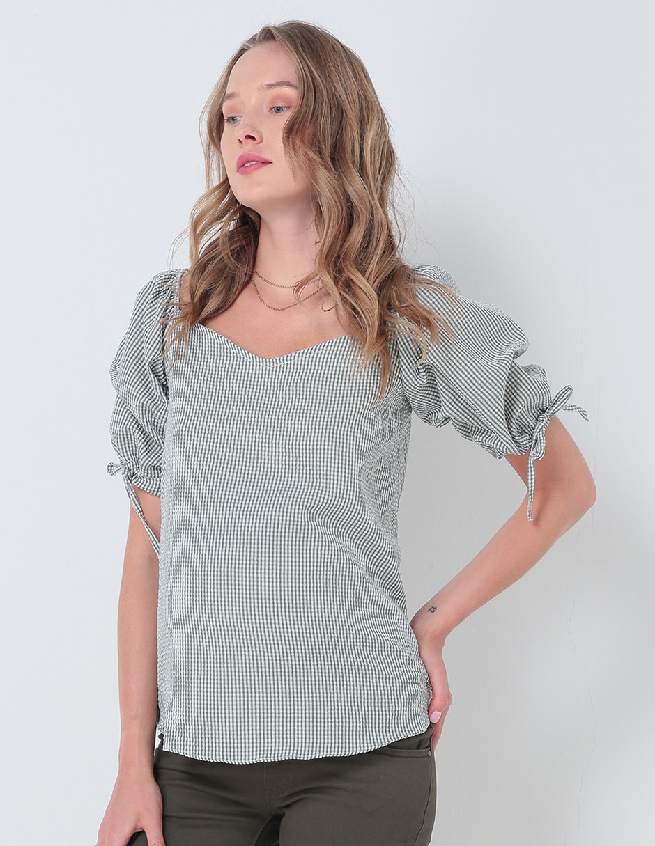 Blusa maternidad manga corta 1