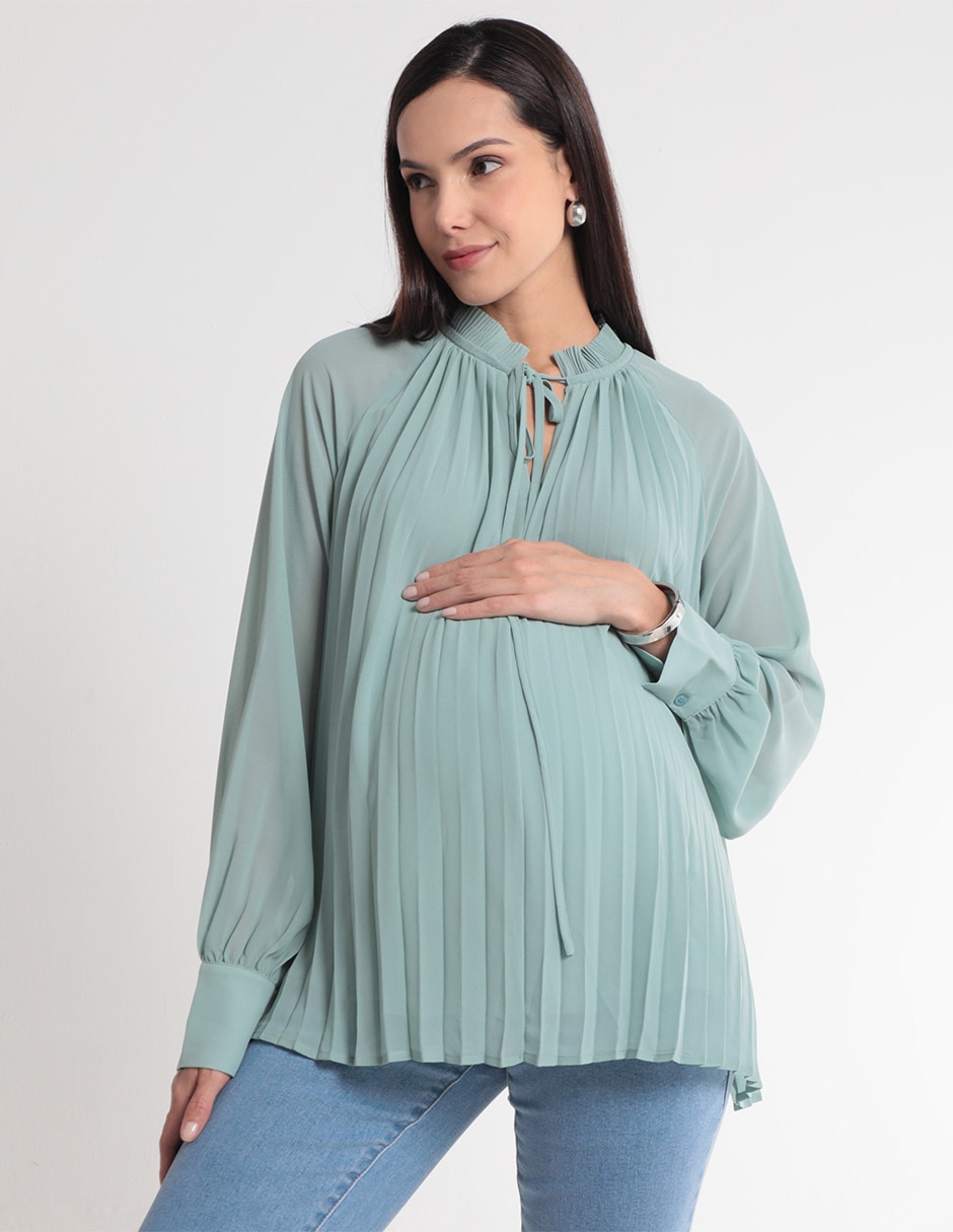 Blusa maternidad manga larga 1
