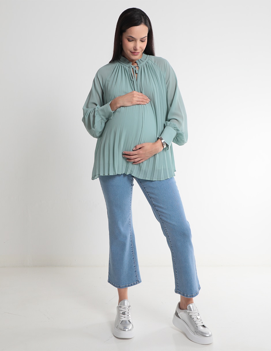 Blusa maternidad manga larga