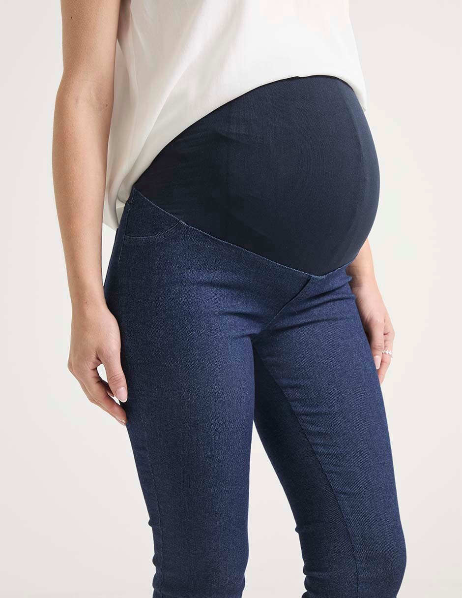 Jeans maternidad easy pants skinny corte cintura alta 7