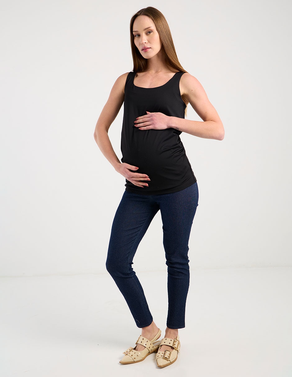 Jeans maternidad easy pants skinny corte cintura alta 2