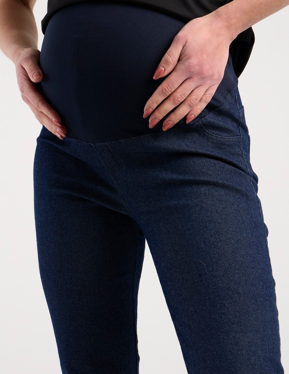 Jeans maternidad easy pants skinny corte cintura alta 4