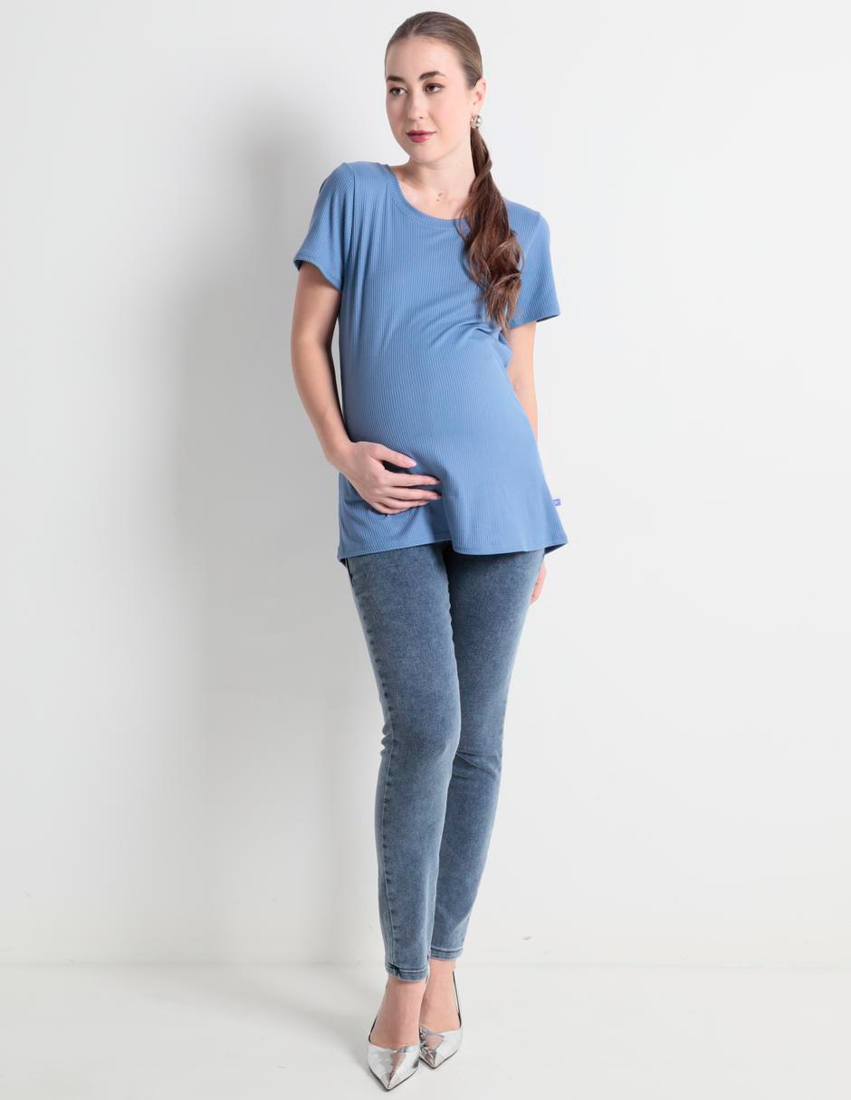 Jeans maternidad skinny corte cintura 3