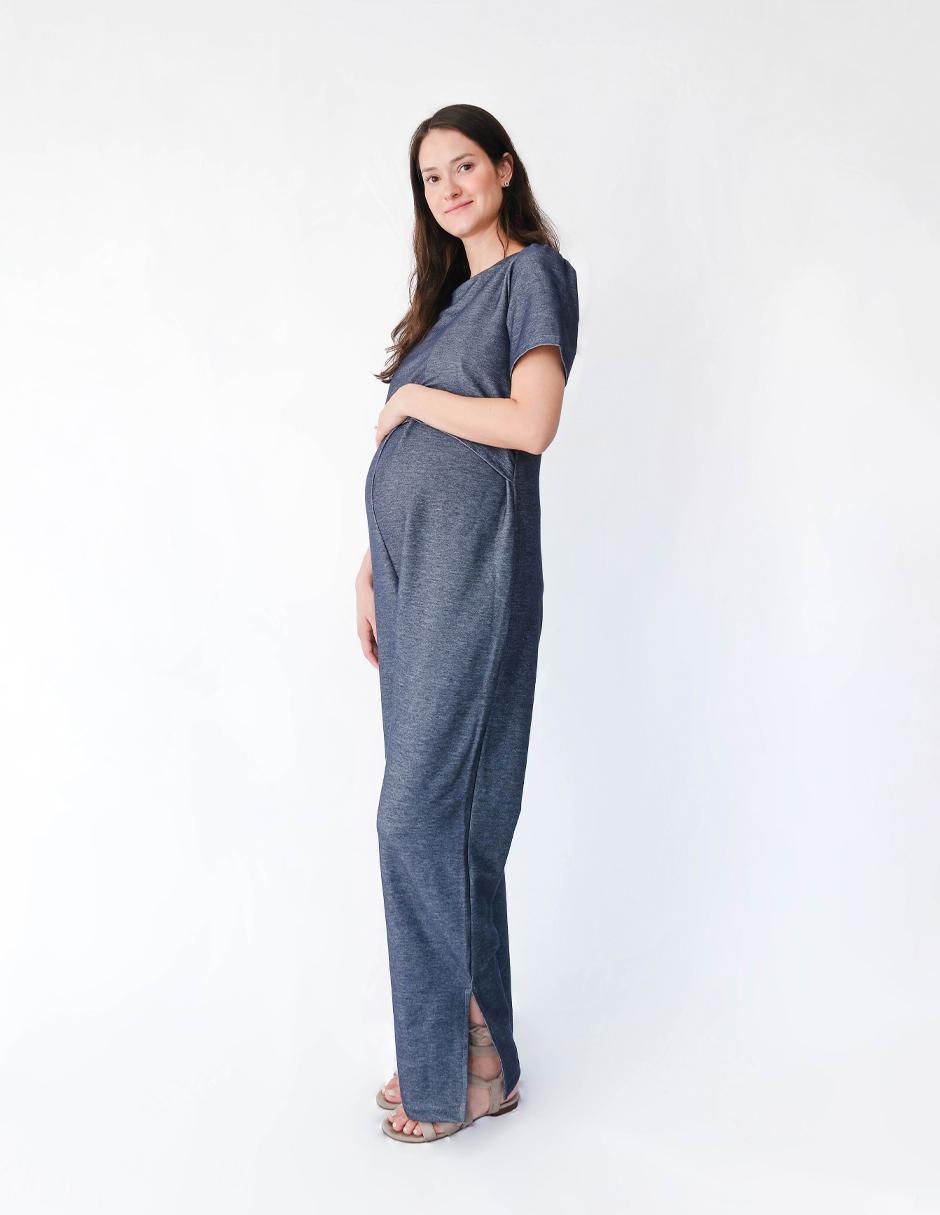 Jumpsuit maternidad casual estampado jaspeado 2