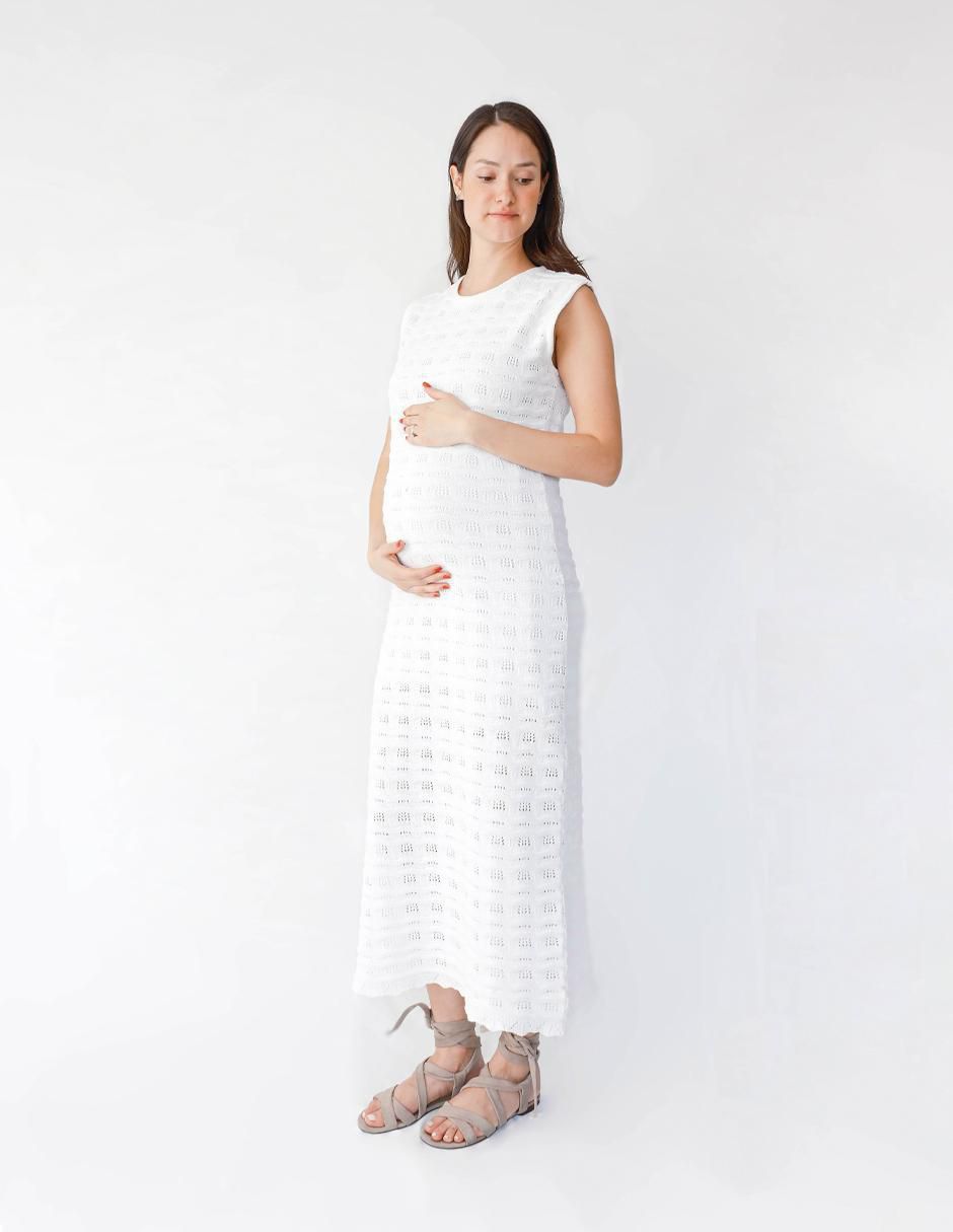 Vestido maternidad midi formal