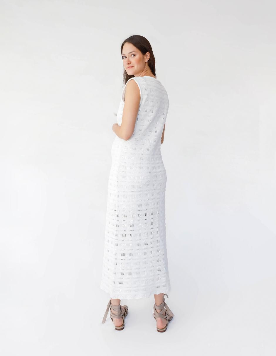 Vestido maternidad midi formal 3