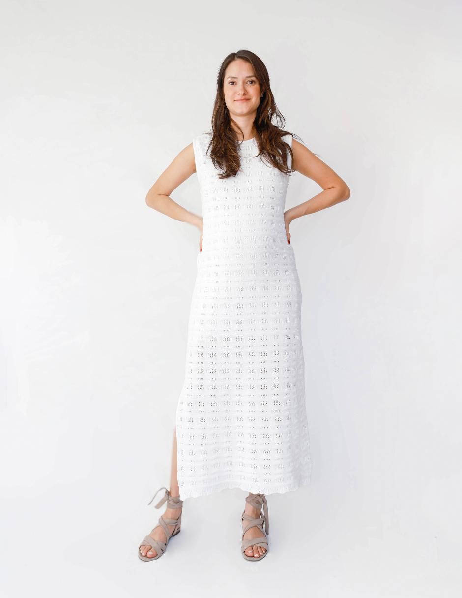 Vestido maternidad midi formal 5