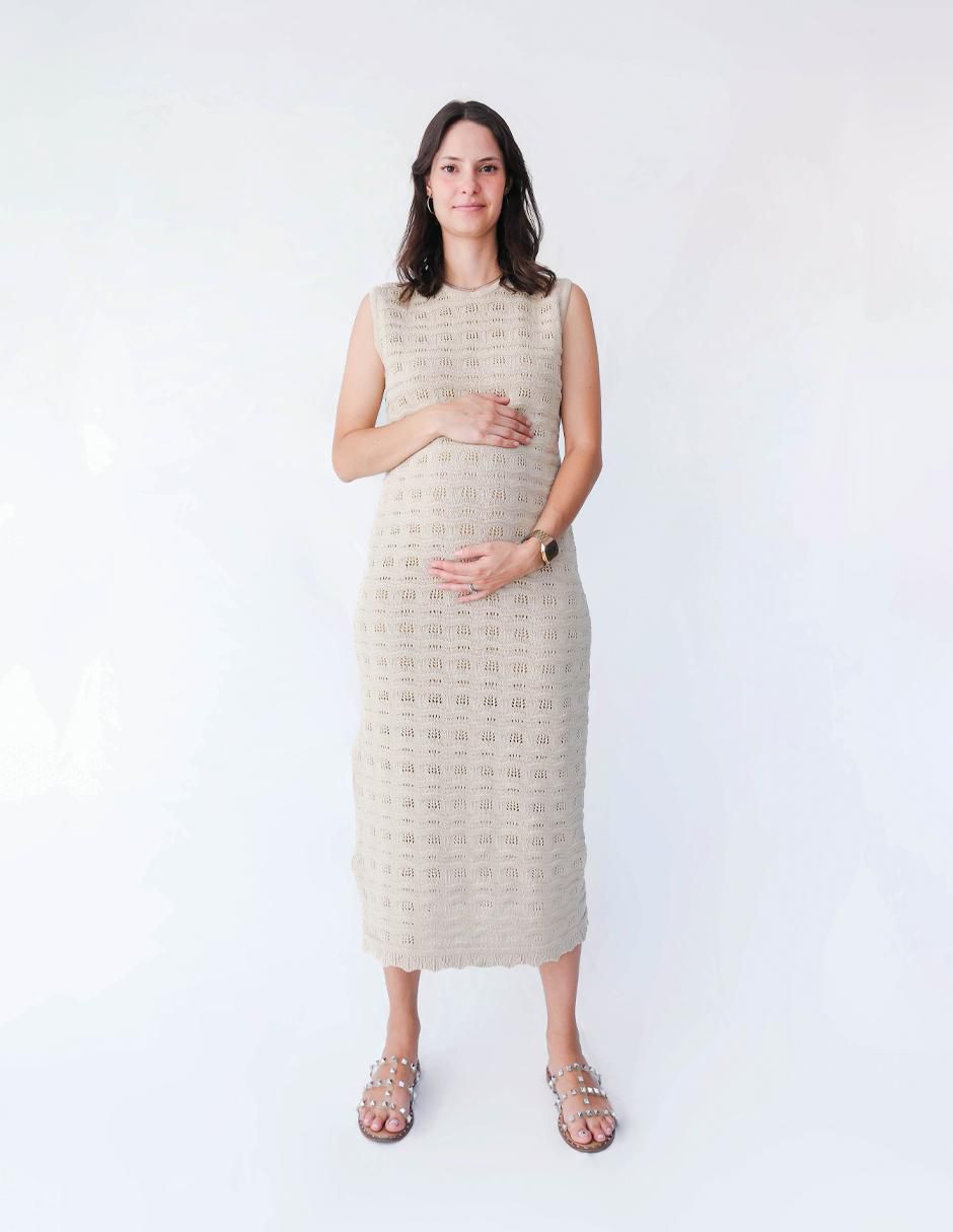 Vestido maternidad midi formal 2
