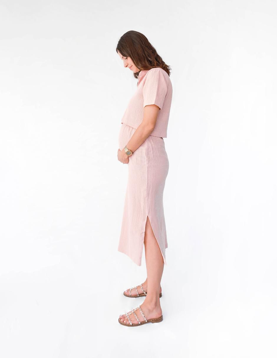Conjunto maternidad Casual de Algodón 2 piezas 3