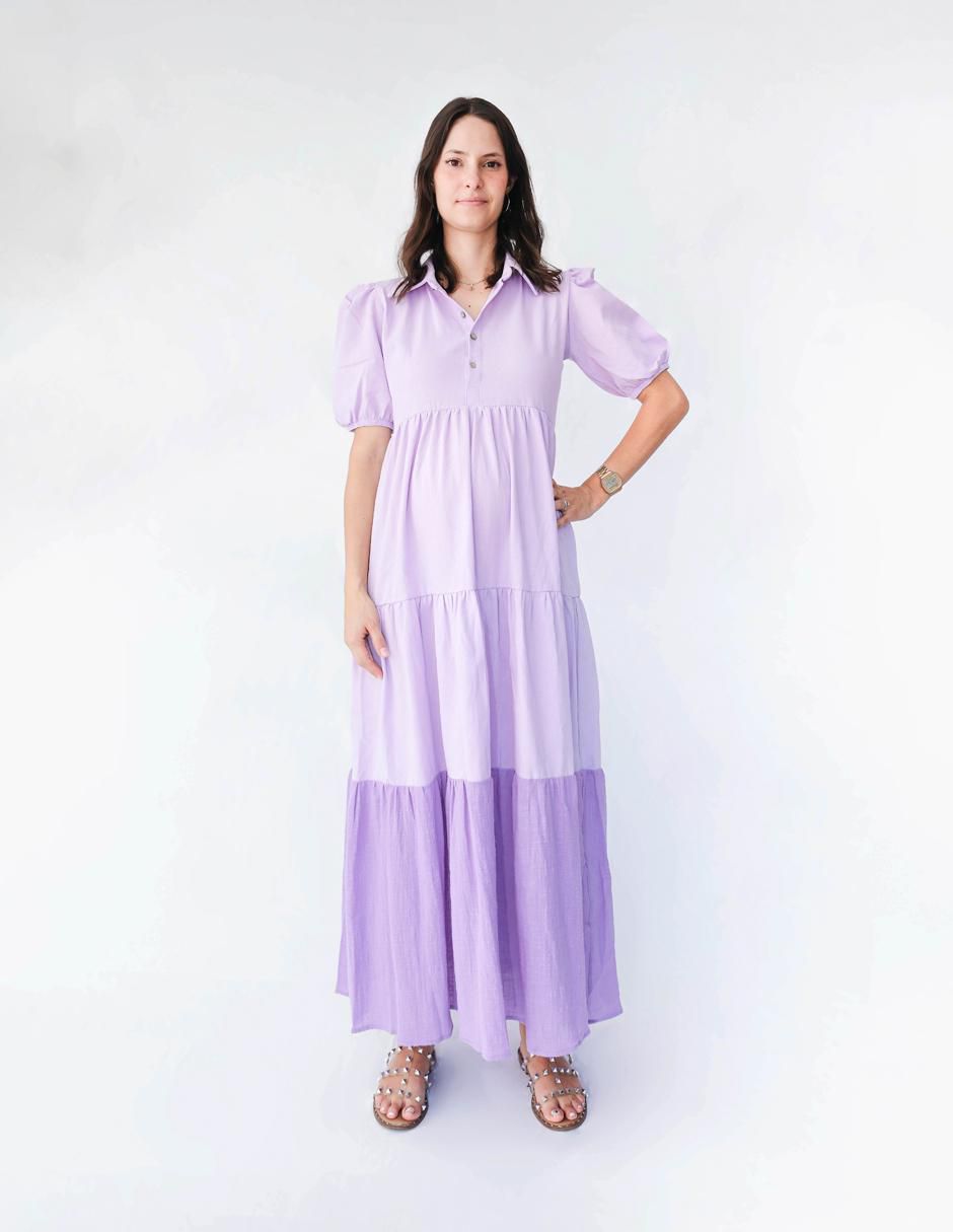 Vestido maternidad midi casual 2