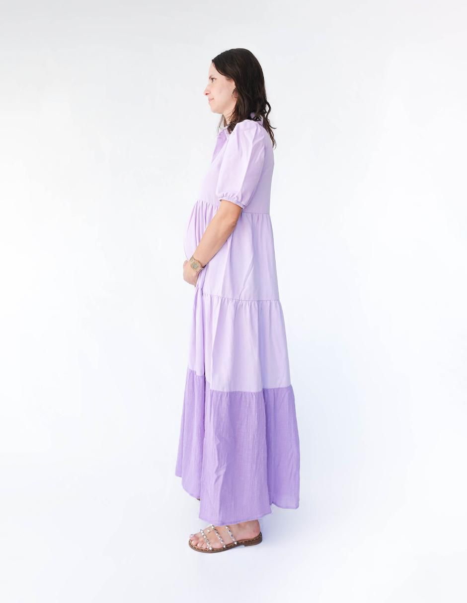 Vestido maternidad midi casual 3