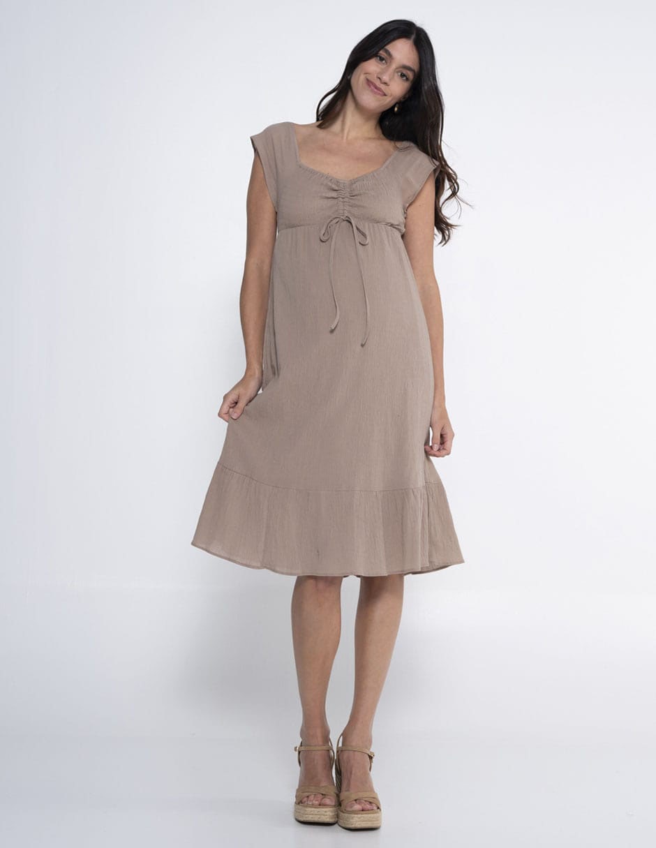 Vestido maternidad 3/4 casual Vestido maternidad 3/4 casual