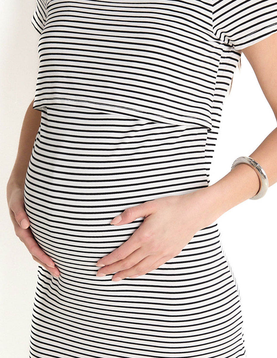 Vestido maternidad 3/4 casual 4