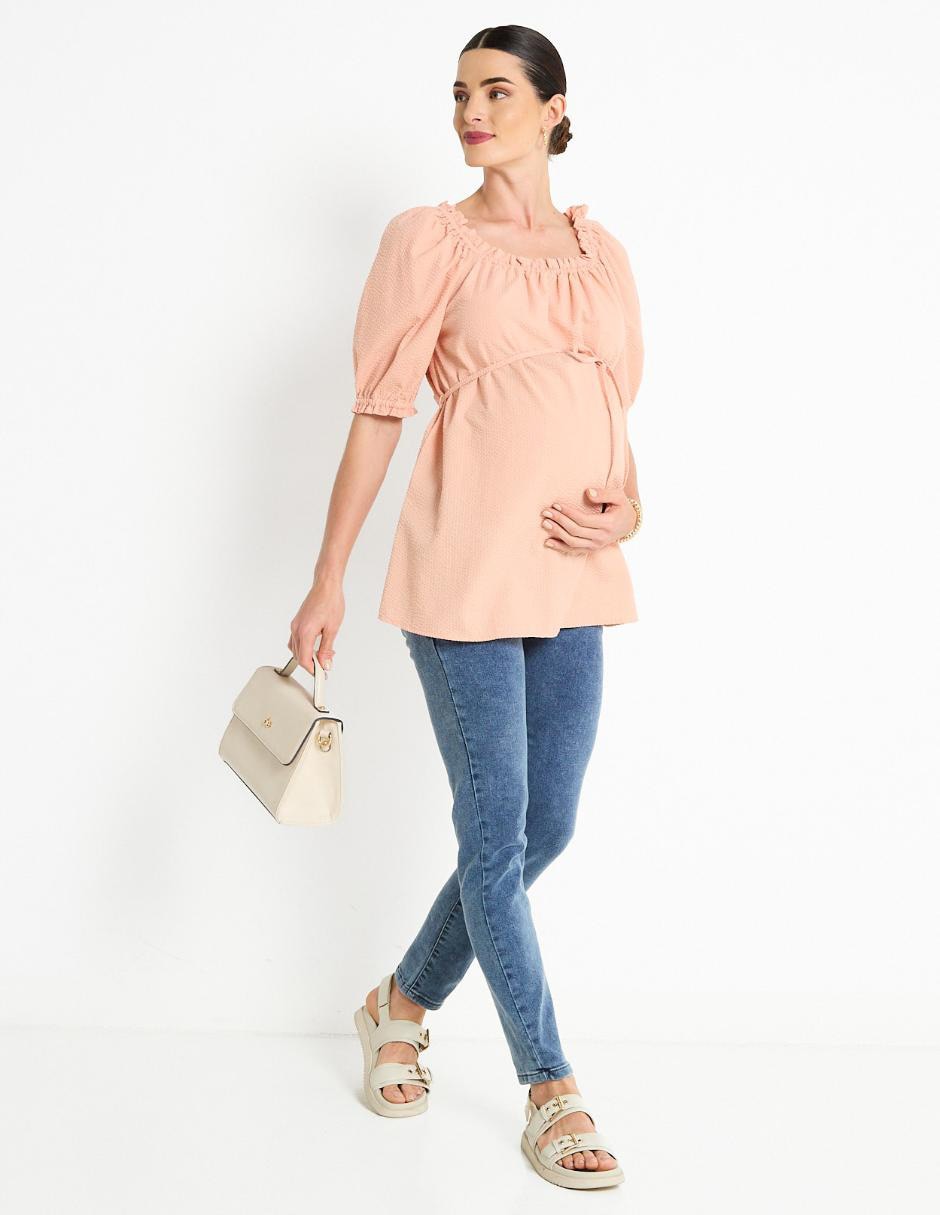 Blusa maternidad manga al codo