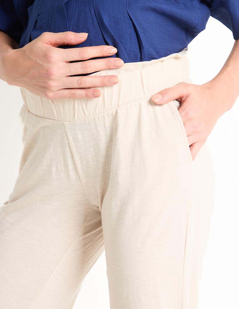PANTALON MAMALICIOUS POLIÉST, M, BEIGE