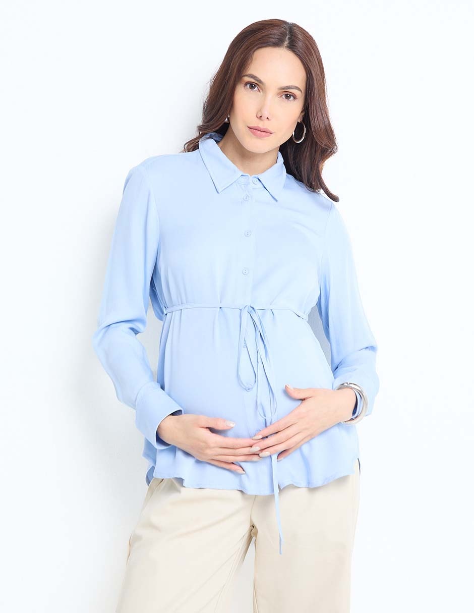 Blusa maternidad manga larga Blusa maternidad manga larga