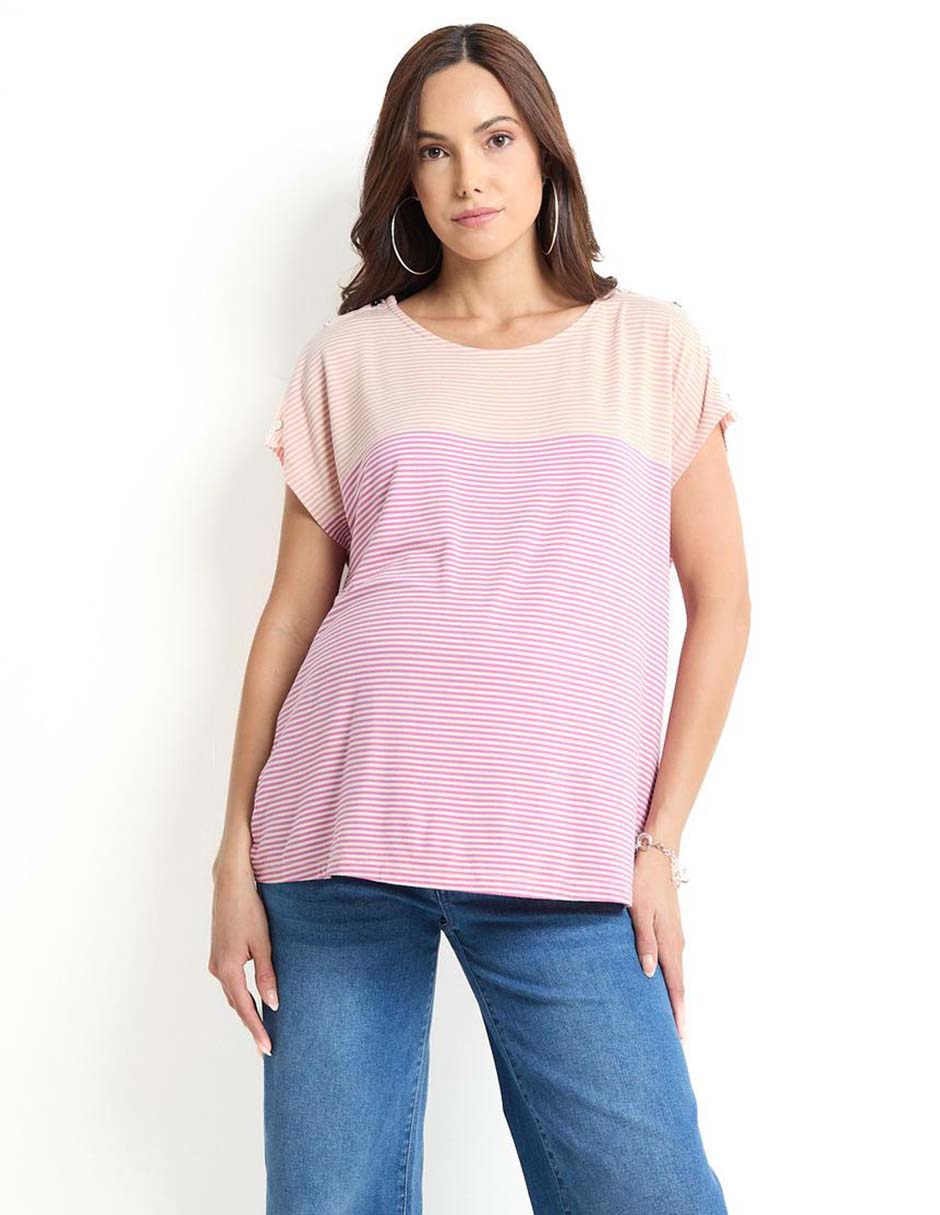 Blusa maternidad manga corta Blusa maternidad manga corta