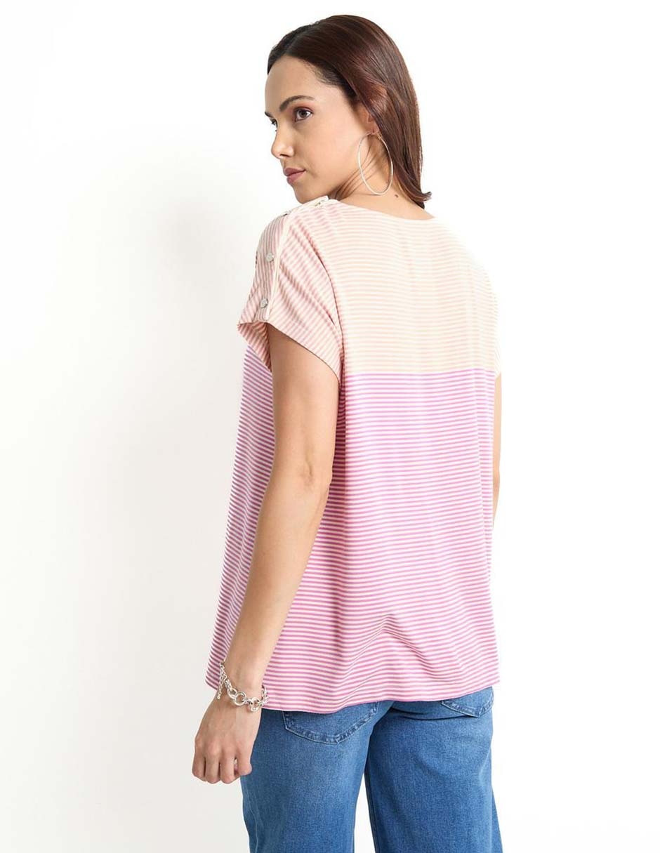 Blusa maternidad manga corta 2