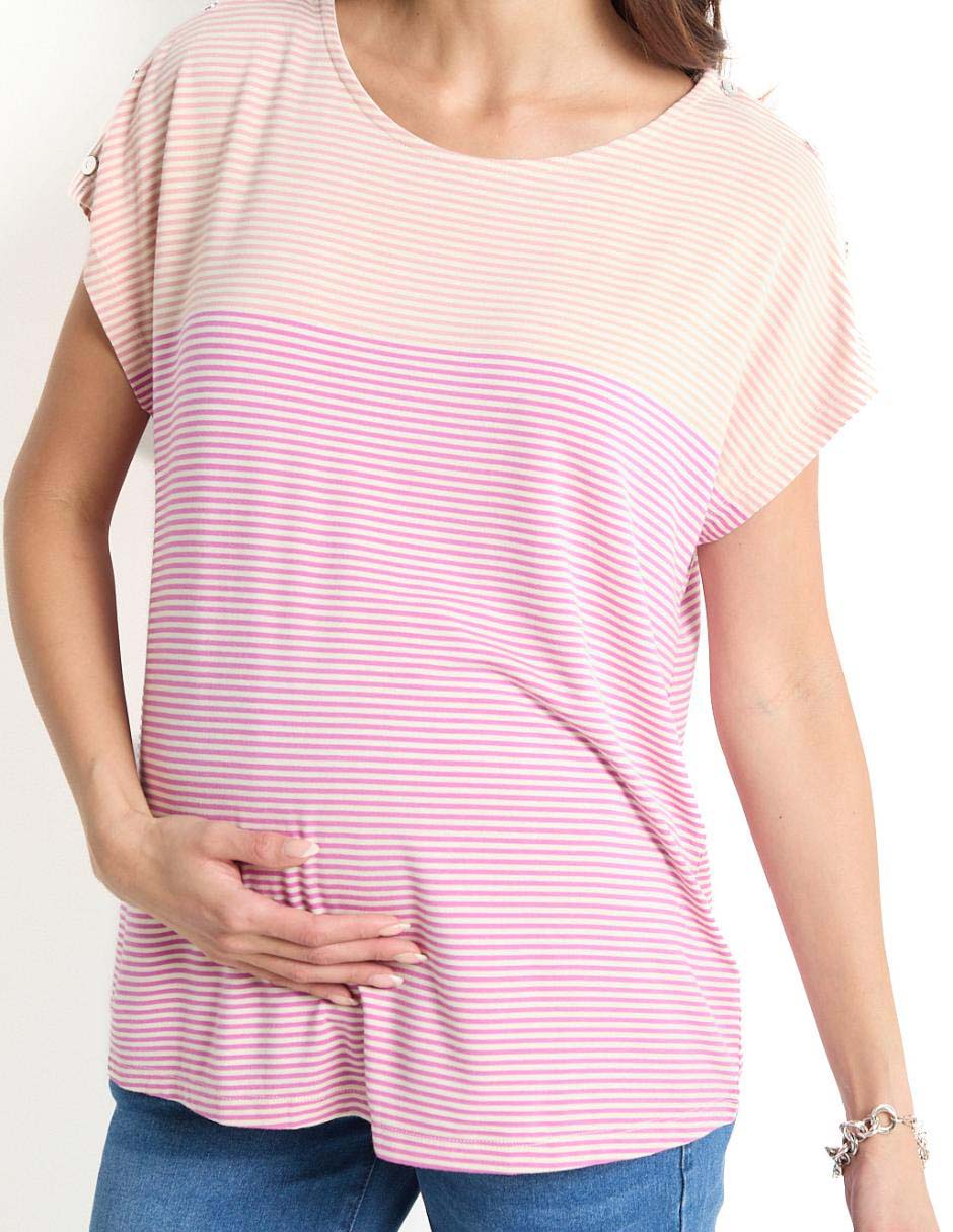 Blusa maternidad manga corta 4