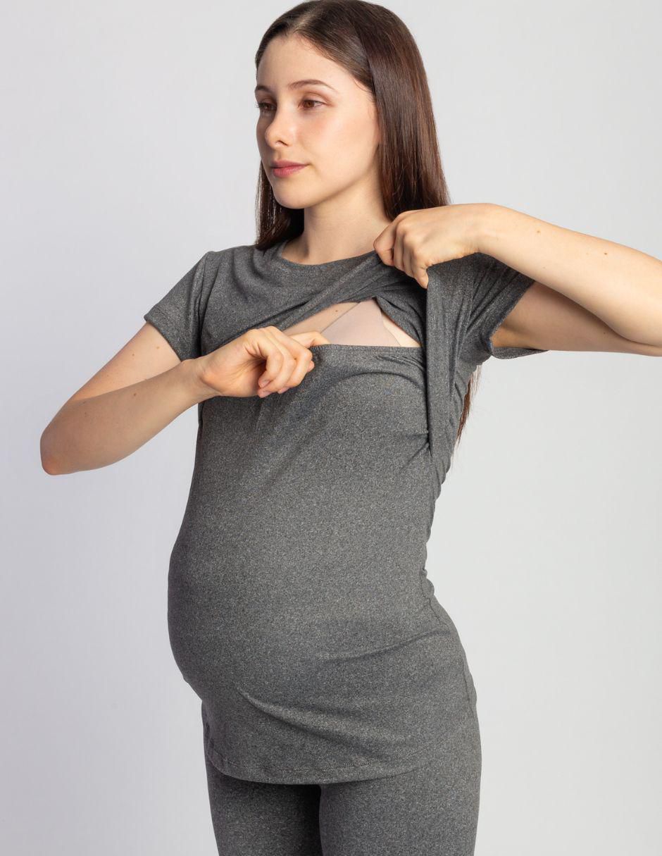 Blusa maternidad manga corta 8